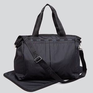 NWT LeSportsac Black Ryan Diaper Bag